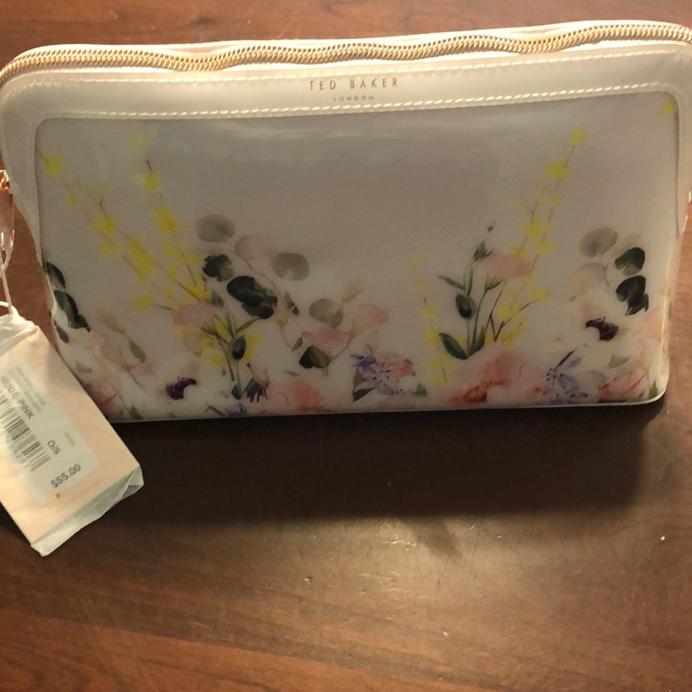 Ted Baker clutch bag or makeup bag - NWT - floral